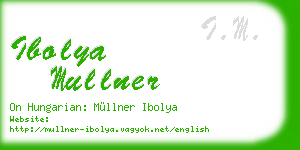 ibolya mullner business card